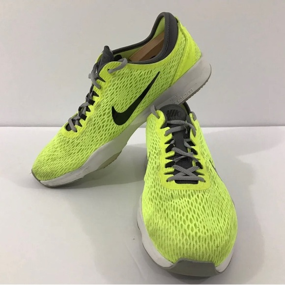 Nike Zoom Fit Training Women Neon Yellow Athletic Sneaker Shoes 704658-701 Sz 11 - Picture 2 of 12